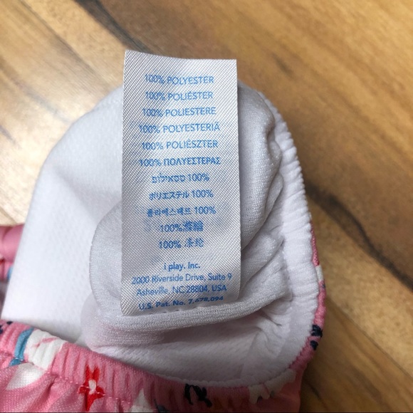 UPF 50+ swim diaper cover pink w/ sailboats size 24 months - Picture 6 of 6